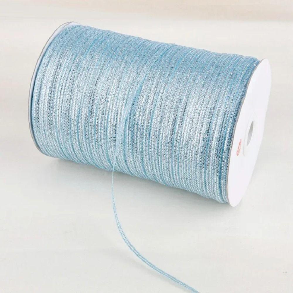 3MM*18M Glitter Ribbon 20Yards Silk Satin Texture Silk Satin Ribbon Glitter Material DIY Craft Sewing Piping Ribbon
