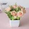 Fake Flower Realistic Artificial Bonsai Decorative UV Resistant Potted Pot DIY Crafts Home Decor Simulation