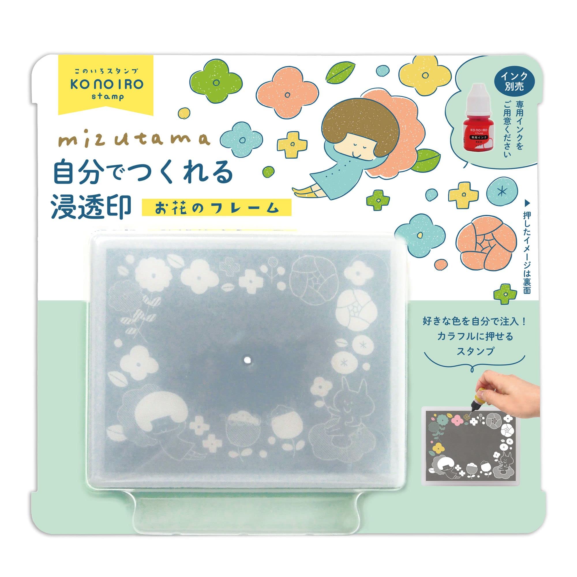 

Штамп для лица x Mizutama Цветочная рамка Детский 2450-001