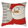 Christmas Throw Pillowcase Home Nordic Holiday Decoration Linen Super Soft Short Plush Sofa Pillowcase