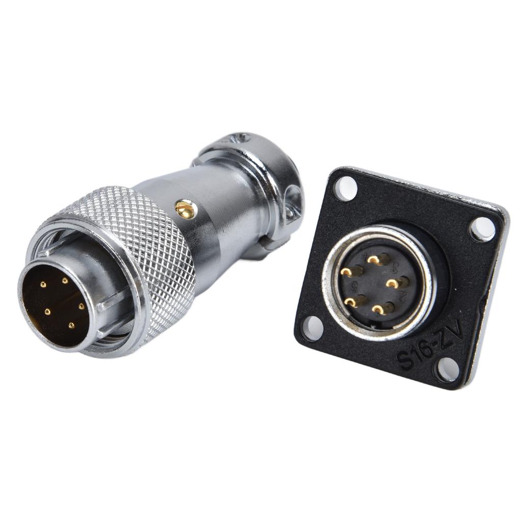 500V WS16 Luftfahrtstecker Buchse Verbinder WS16 Pin Stecker Buchse Wasserdichter Stromverbinder