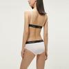 Calvin Klein CK96 Series Small Square Letter Logo Print Wireless Removable Padding Triangle Bra Women Underwear QF7217AD-100