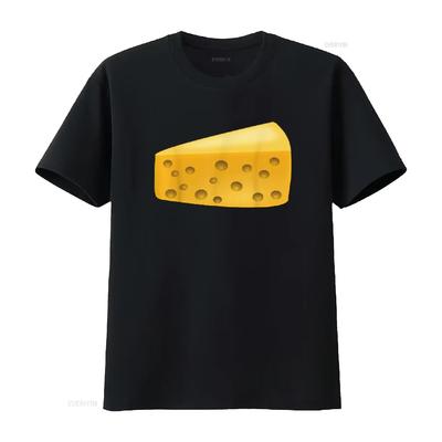 Kaasvorm Kostuum T-shirt Bijpassend Paar met Wijn vintage Gewassen Veelzijdig Unisex Top Voor Dagelijks Gebruik Casual Zacht