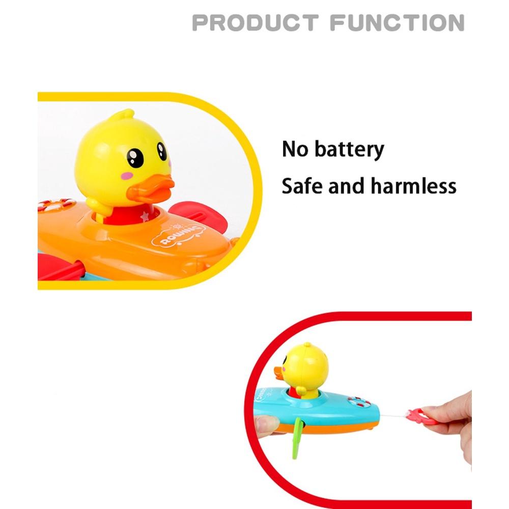 Kinder Bad Wasser Spielen Spielzeug Kette Ruderboot Schwimmen Schwimmende Cartoon Gelbe Ente Säugling Baby Frühe Bildung Badezimmer Strand Geschenke