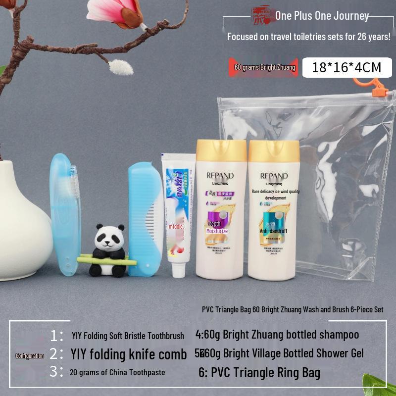 Portable Hotel Shower Gel Set with Small Bottles