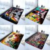 Film P-Power R-Rangers Floor Mat Pattern Printed Flannel Door Mat, Suitable For Bathroom, Living Room, Home Decoration