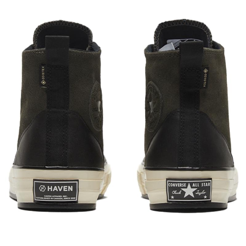 Haven x Converse 1970s Chuck Taylor All Star Non-Slip and Abrasion Resistant High-Top Board Shoes Unisex Dark Green