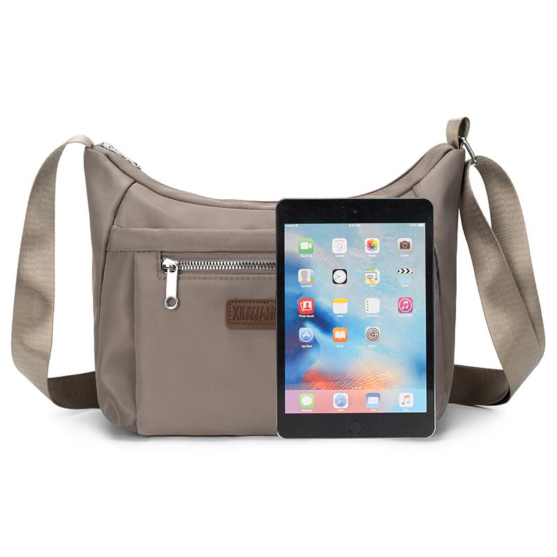 Wasserabweisende Nylon-Tasche Umhängetasche Große Kapazität Pendlertasche Damen-Umhängetasche