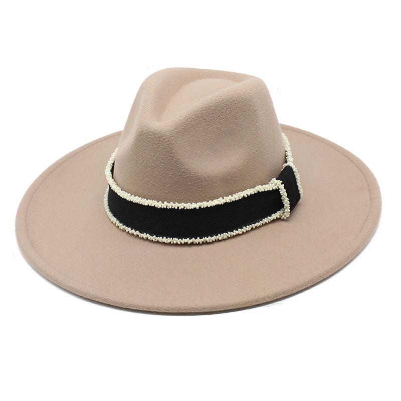 Retro Multi-Color Peach Heart Top Hat, Big-Brimmed Jazz Hat, British Woolen Felt Hat, Men'S And Women'S Top Hat 9.5Cm