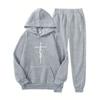 Couple's outfit solid color printed hoodie sports loose hoodie can be used as a logo, European and American casual sweatshirt
