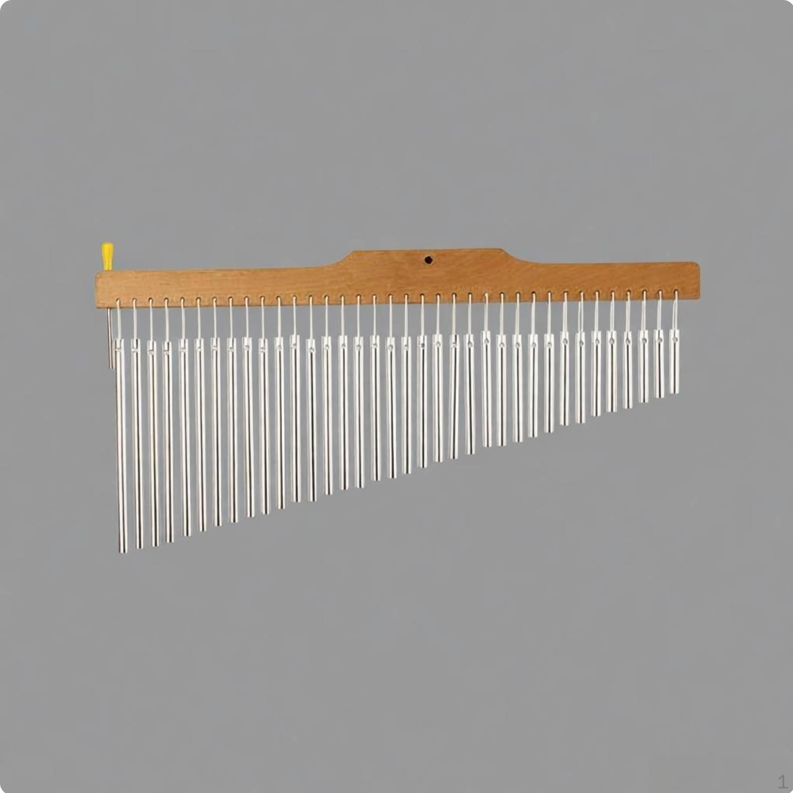 36 Tone Bar Chimes Clear and Mark Tree Instrument Beech Wood Frame Single Row Wind for