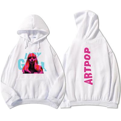 Bluzy z kapturem Lady-Gaga ARTPOP Zimowe Casualowe Męskie Damskie Bluzy Sudaderas Hombre Długi Rękaw Odzież Streetwear