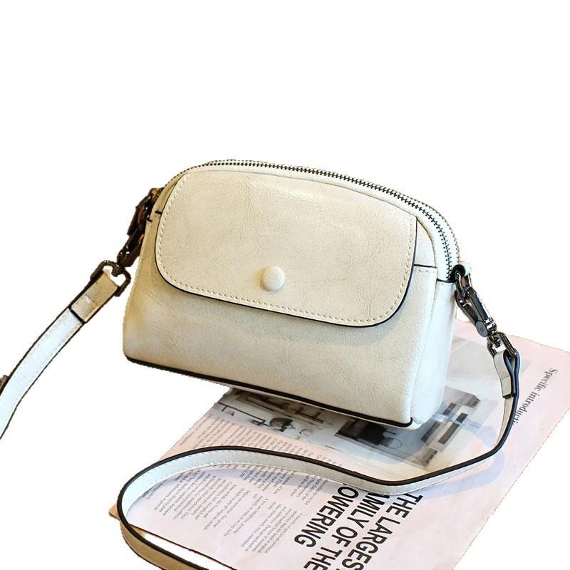 Spring and Summer Genuine Leather Women's Bag, Mobile Phone Bag, Versatile Single-shoulder Crossbody Bag, Mini Small Bag