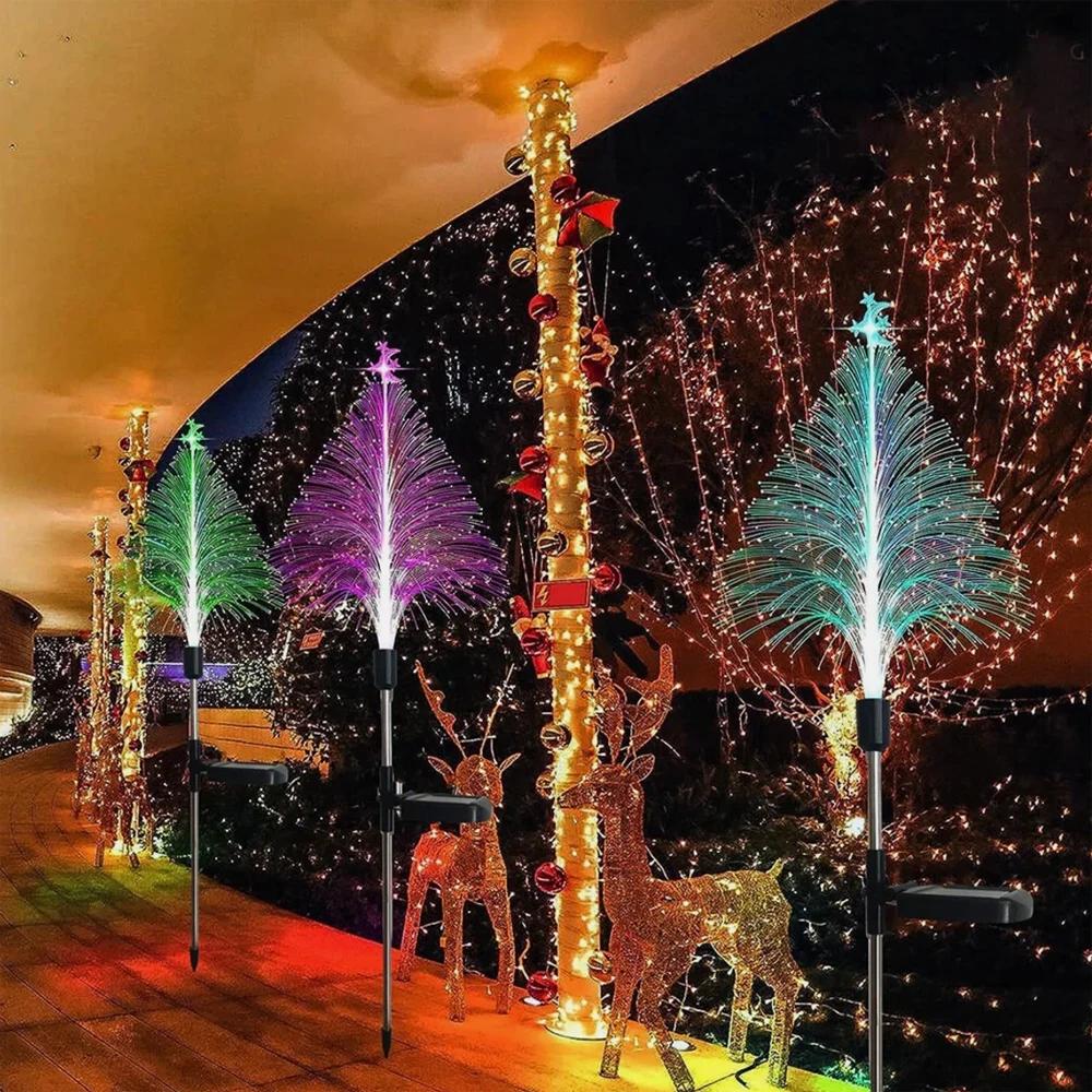 Solar LED Jellyfish Lights Outdoor Garden Decor Lawn Light 7 Color Change Waterproof Patio Yard Pathway Decor Solar Flowers Lamp