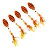 5 X Artificial Metal Fishing Baits - B
