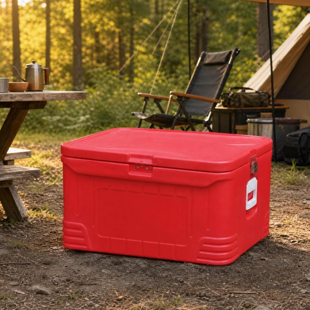 95 L Rectangular Insulated Cold Storage Chest Box Drainable HardCased with Front