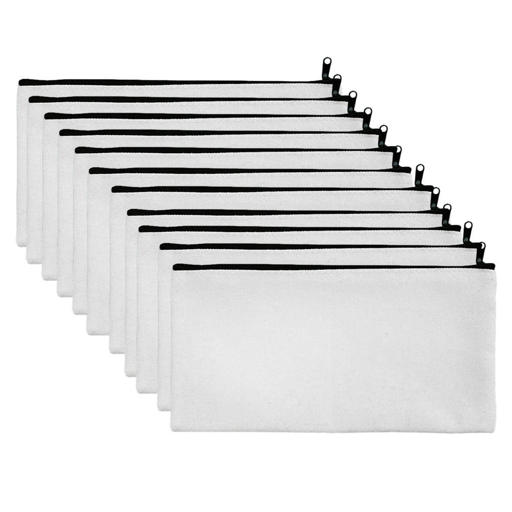 10pack/lot Store Your Keys And Pencils With These Canvas Stationery Bags Stationery Boxes Hand Drawn Bags Makeup Bags