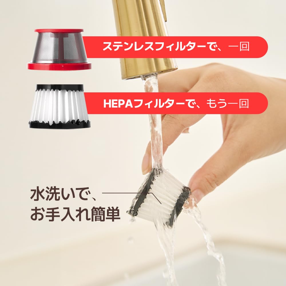 CARPLE 3 v 1 Praktický vysavač Bezdrátový auto Domácí kancelář Kancelář HEFA filtr Sací výkon 12000PA