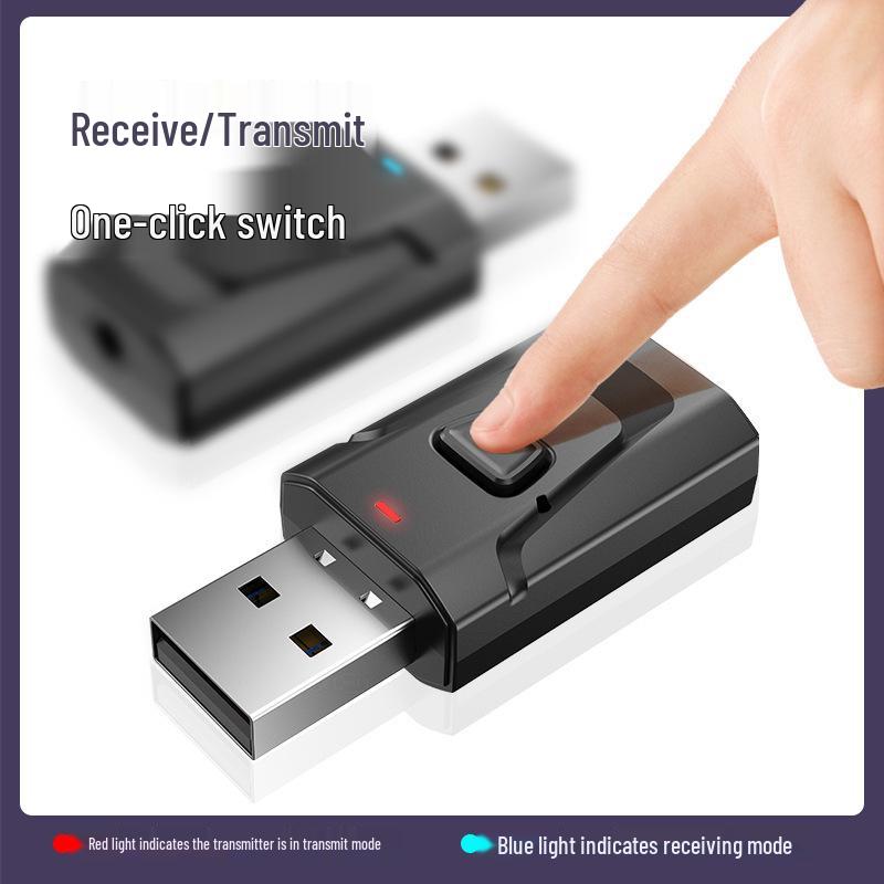 New 4-in-1 Bluetooth 5.4 Transmitter & Receiver Audio Adapter for Cars with Call Function.