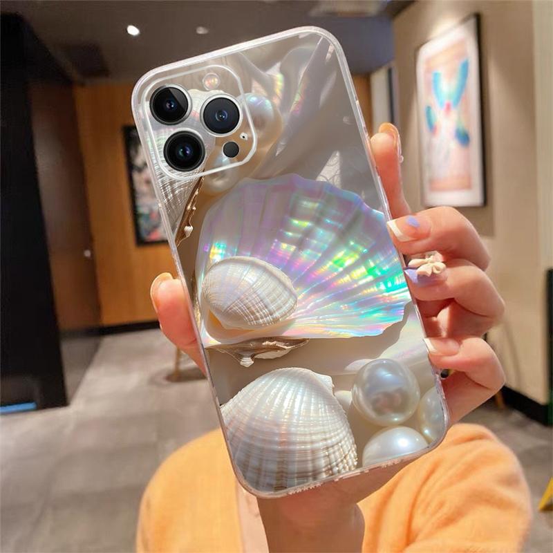 Shell Pearl Phone Case For Iphone 17ProMax 17 Pro Air 16 15 14 13 Pro Max 16 15 14 13 Pro 15Plus