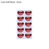styles Decals cute MouthChips Paper Face Organ Paster Cartoon Mouth Stickers Anime Figurine Doll