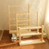 Wooden Jewelry Earring And Bracelet Hook Display Stand Storage Organizer with Key Ring Hook Real Wood Ear Studs Ring Holder