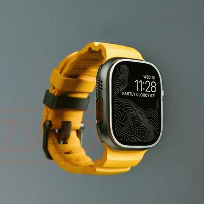 NEUES Sport-Silikonarmband für Apple Watch Ultra 3 11 10 9 8 7 6 SE3 Titan Metallarmband für iWatch 42mm 44 45 46mm 49mm