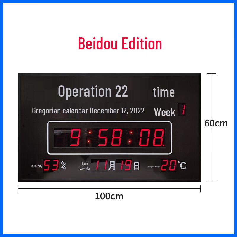 GPS BeiDou Satellite Electronic Wall Clock