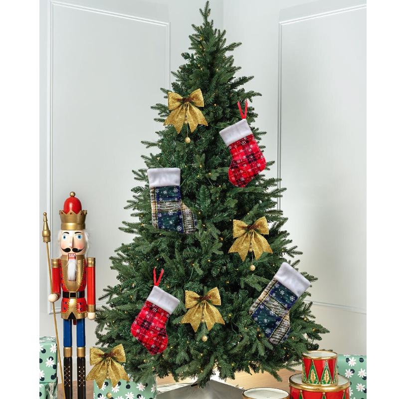 Christmas Small Stockings Gifts Bag Fireplace Decoration Holiday Xmas Party