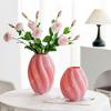 Élégant Vase en Verre Maltose pour Fleurs Fraîches Hydroponiques - Ornement de Luxe Léger Haut de Gamme pour Salon