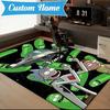 Custom Name Alien Adventure Space Rug Game Carpet, Floor Mat for Bedroom Living Room Entryway Rug, Home Decor Idea Gift for Christmas birthday