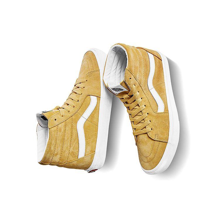 Vans Sk8 High Top Skate Shoes Unisex Sneakers Brown Yellow VN0A4BV618Z