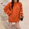 Womens Thick Fleece-Lined Hoodie Sweatshirt Loose Fit Long Sleeve Casual Winter Top