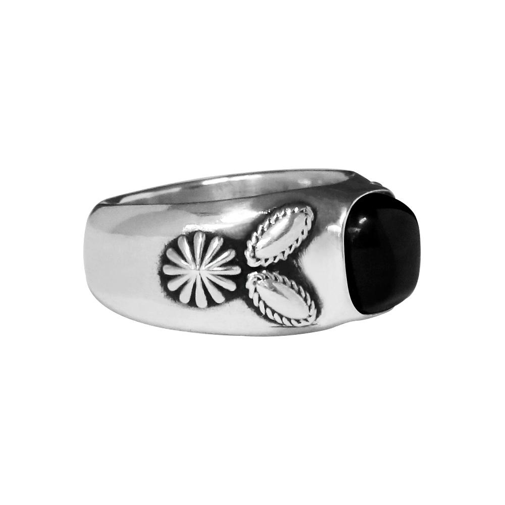 Anonymous Artisan Western Stone Ring - Onyx