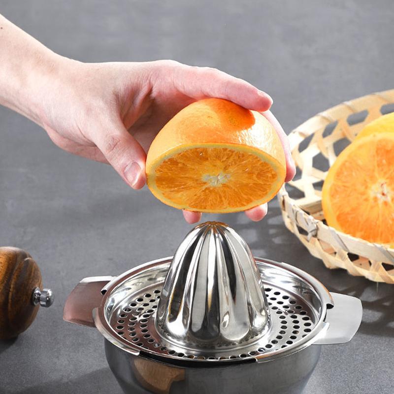 Hand Juicer Multi-functional Orange Lemon Juicer 304 Stainless Steel Manual Portable Citrus Juicer Kitchen Manual Citrus Juicer
