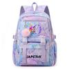 Cute Cartoon 26 English Letters Printed Backpack Schoolbag for Teenager Student Girl Boy Bookbag Large Capacity Waterproof Travel Bag Mochila