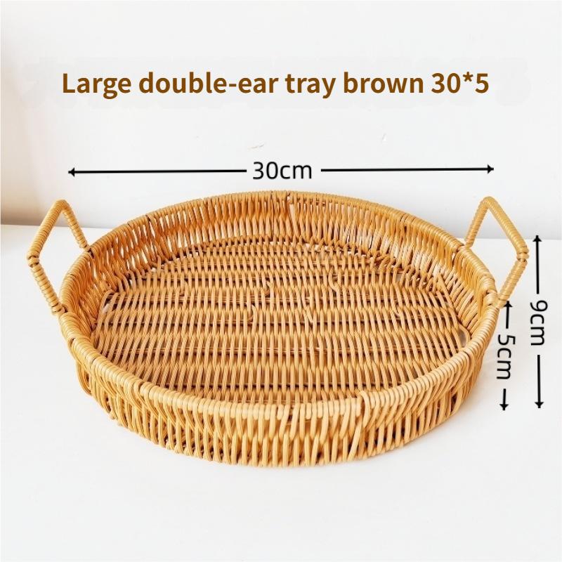 Hand-woven Fruit Basket Japanese Bread Basket Household Storage Basket