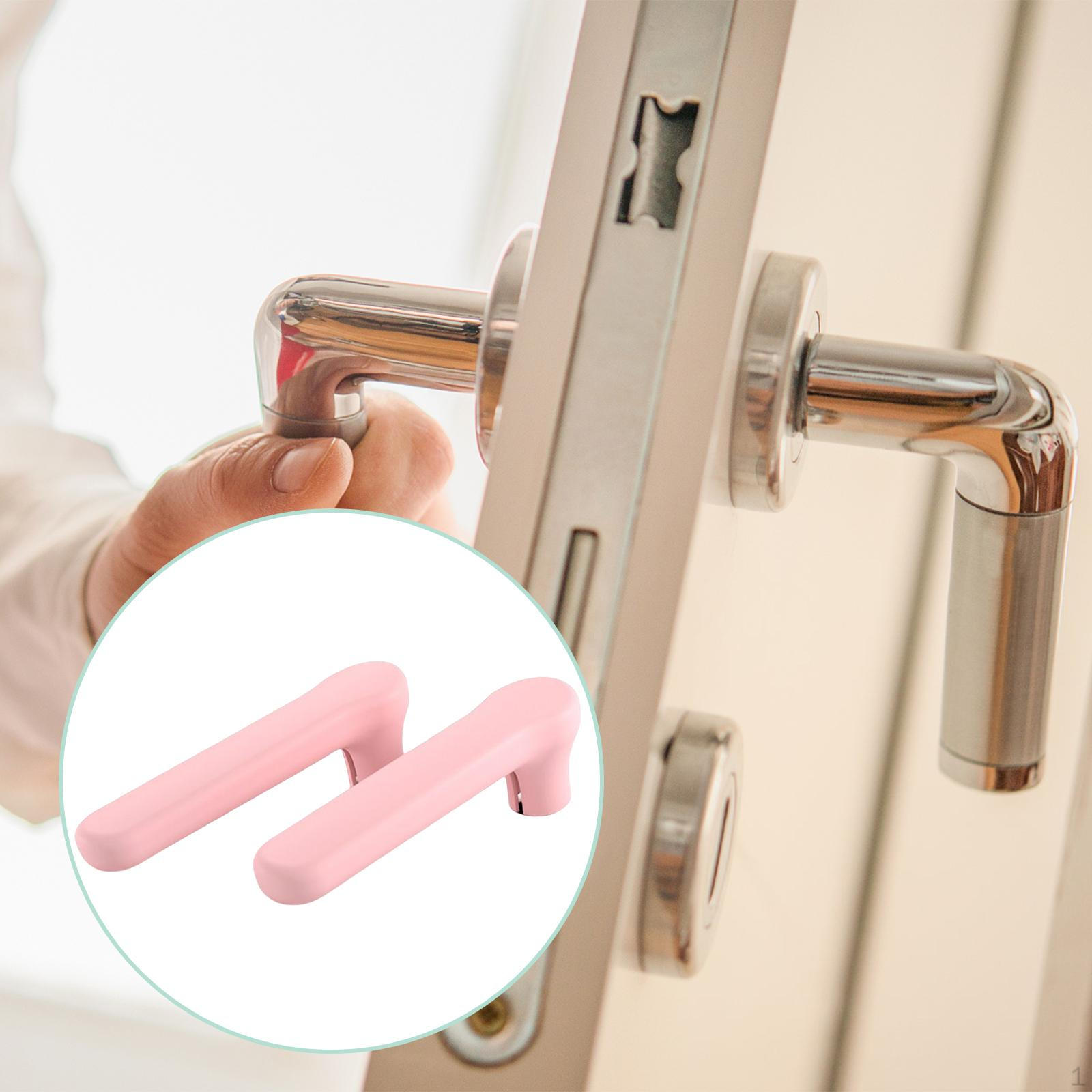 

Door Handle Covers, Anti Protection Glove Cover, Protector for Child, Baby, розовый
