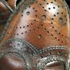 80s Vintage STAFFORD Long Wingtip Leather Business Shoes Brown size 8.5B 25.0-26.0 Men's(USED)