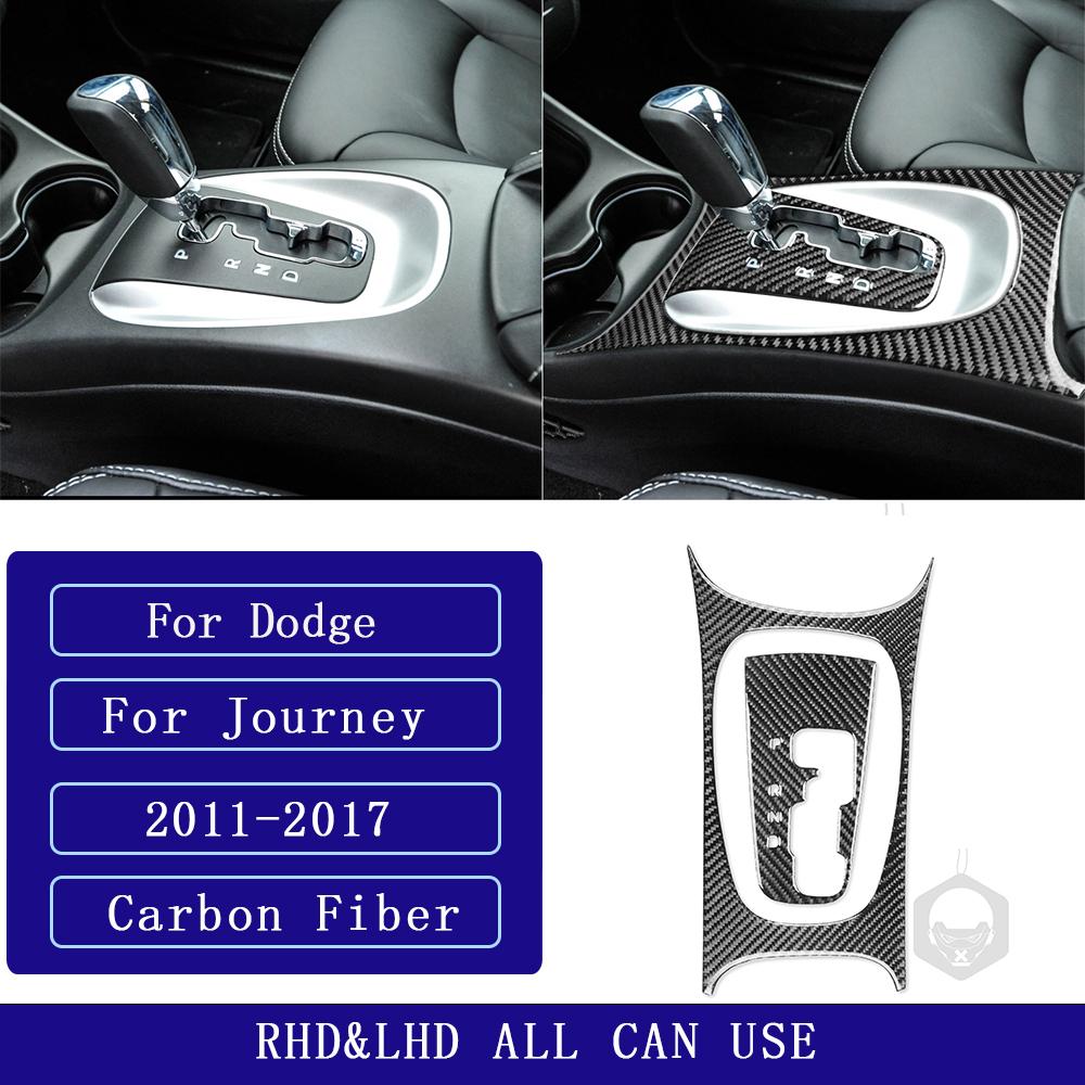 For Dodge Journey 2011-2017 Carbon Fiber Central Control Gear Shift Panel Trim Cover Car Interior Accessories Decorative StickerWW8