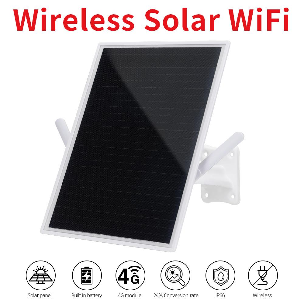 W3 Outdoor Solar Wireless WiFi Hotspot For Security Camera QR Code Or Insert SIM Card Use Solar 4G LET Router 15W 5V Solar Panel