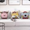Cartoon Christmas Animals Cute cushion cover Pillow Cover Decoration Room Home Sofa living Office Car Nordic Simplicity
