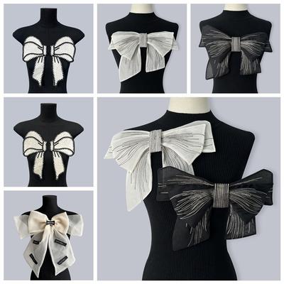 DIY Sew Collar Flower Cloth Fabric Clothing Accessories Fashion Dress Decoration Wedding Party