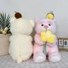 New Cute Flower-wrapping Bear Plush Toy Pink Bear Doll Rag Doll Sleeping Pillow Bear Doll