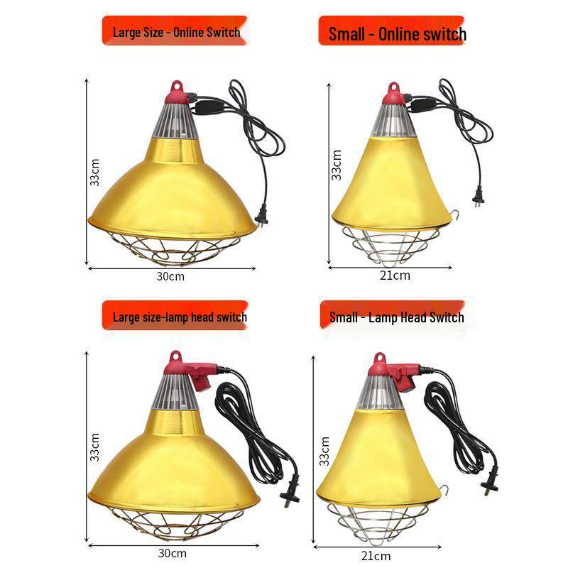 Special Insulated Waterproof Metal Heating Lampshade for Pets and Piglets
