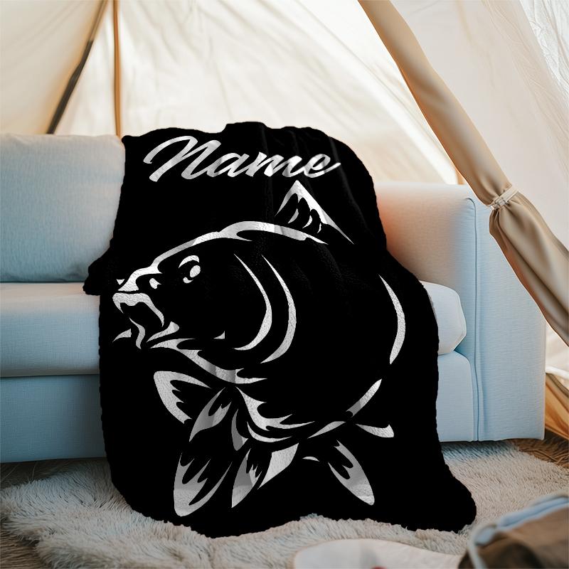 Personalized Custom Name Blanket - Nash Logo Print Design,Blanket for Sofa,Bed,Travel,Camping - Soft and Warm, Great Gift