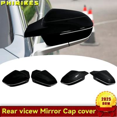 M Look Replacement Bright Black Side Mirror Cover Caps for BMW 5 7 I5 I7 Series G60 G61 G68 G70 M3/M5 Style G90 Left Hand Drive