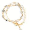 An Elegant Bohemian-Style Bracelet, Paired with a Synthetic December Birthstone for Women - a Trendy