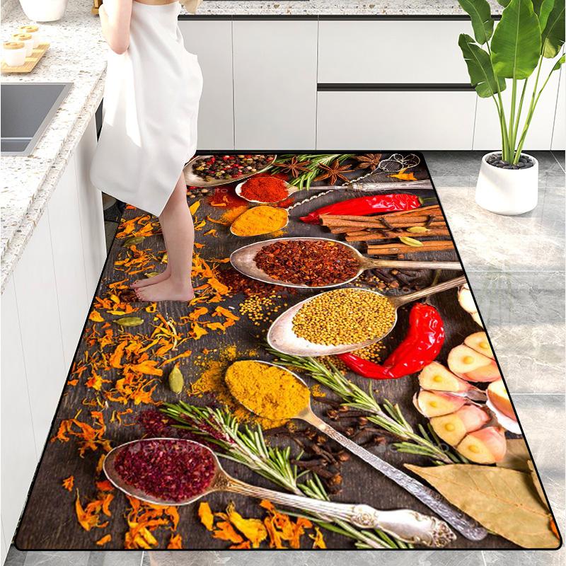 Moderne Küchenmatte Fußmatte für den Hauseingang Flur Schlafzimmer Wohnzimmer Dekoration Boden Teppich Balkon Badezimmer Langer Teppich