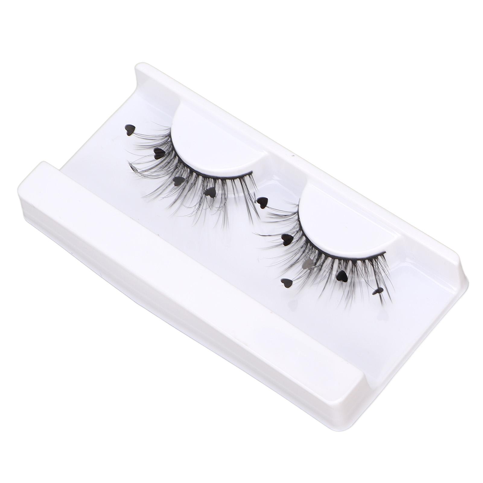 

7D False Eyelashes Fluffy Wispy Love Shape Sequin Flutter Fake Eyelashes for Christmas A13